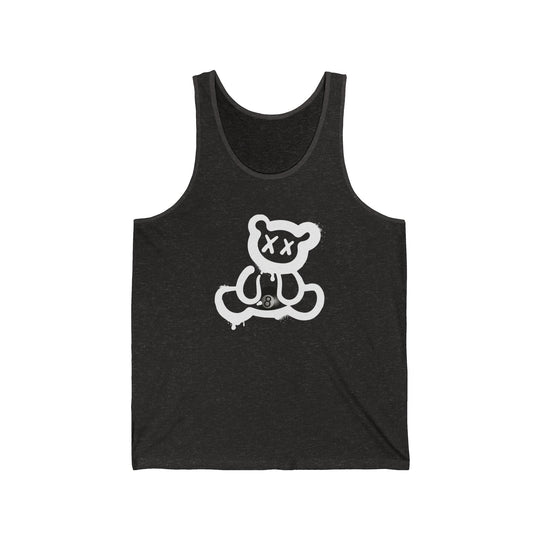 Billiard Bear White Logo - 8 Ball - Unisex Tank Top - BFLY BILLIARDS