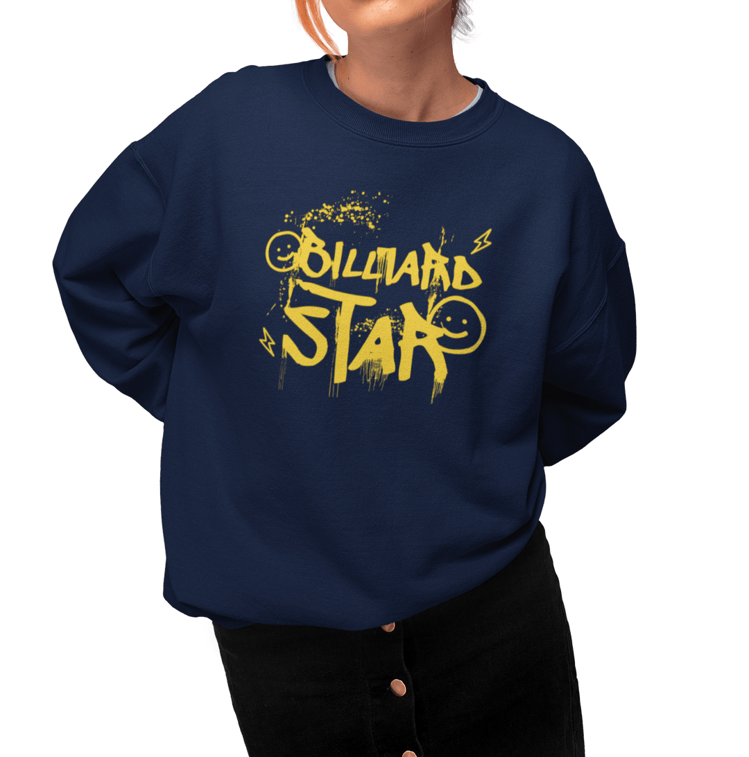 Billiard Star - Custom Crewneck Sweatshirt - BFLY BILLIARDS