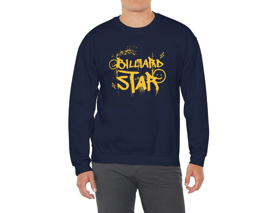 Billiard Star - Custom Crewneck Sweatshirt - BFLY BILLIARDS