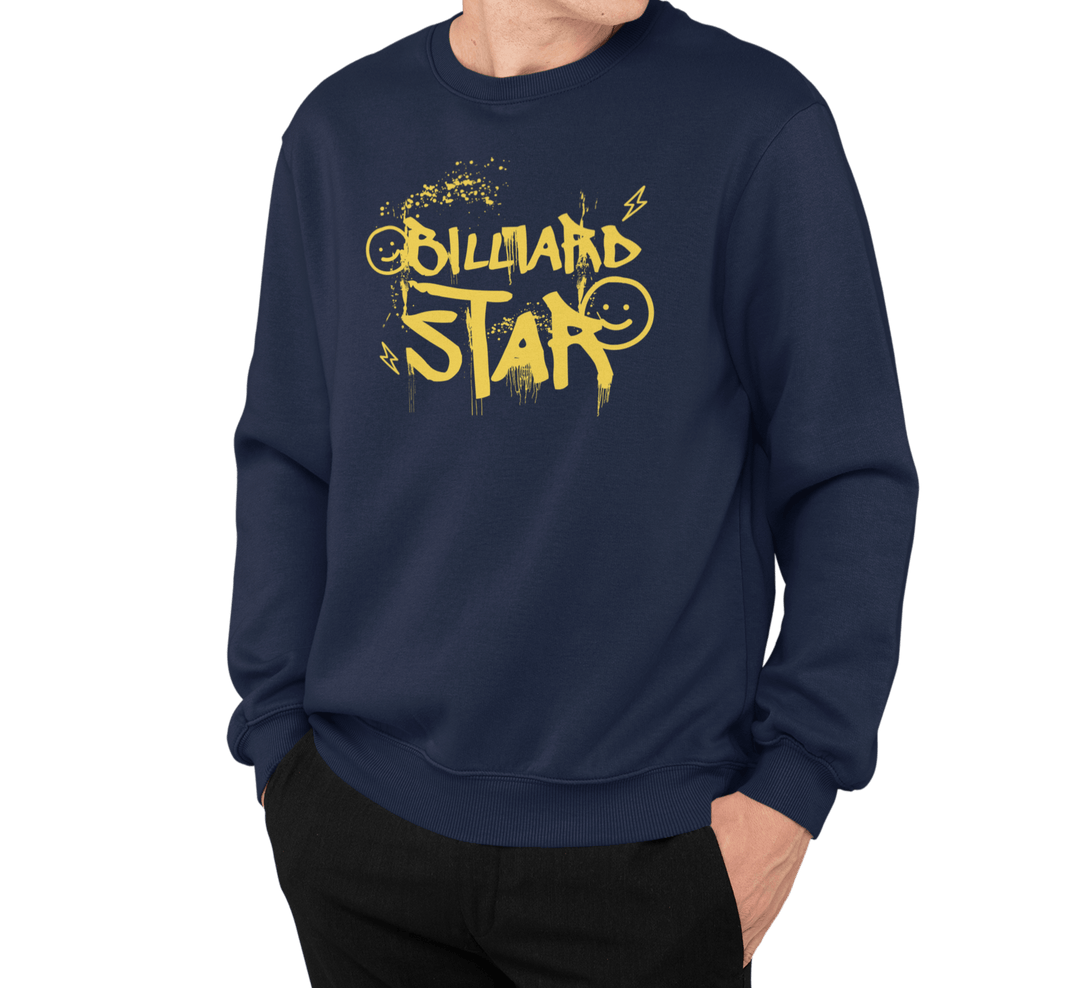 Billiard Star - Custom Crewneck Sweatshirt - BFLY BILLIARDS