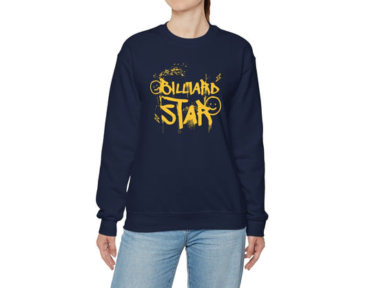 Billiard Star - Custom Crewneck Sweatshirt - BFLY BILLIARDS