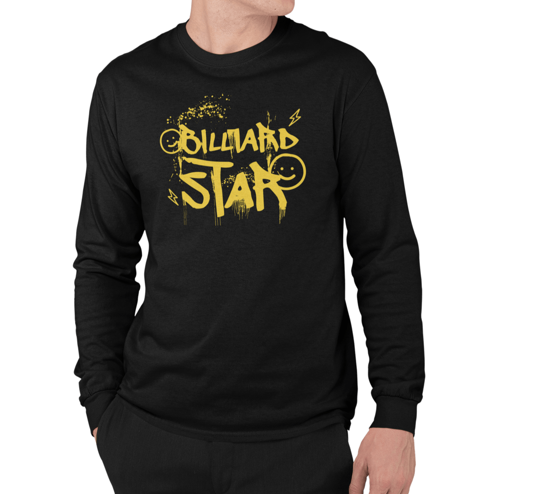 Billiard Star - Custom Long Sleeve Tee - BFLY BILLIARDS
