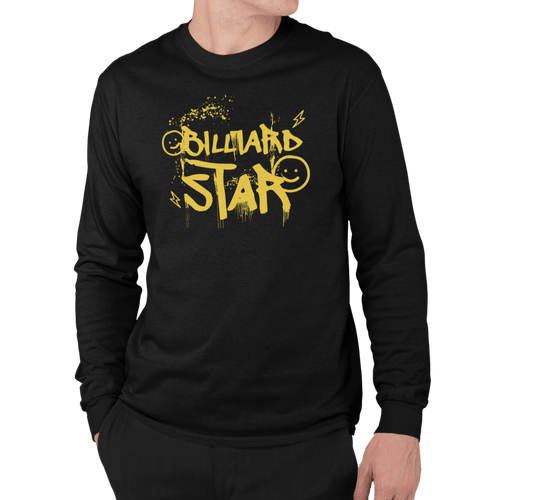 Billiard Star - Custom Long Sleeve Tee - BFLY BILLIARDS