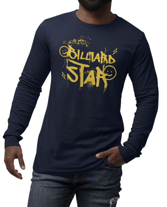 Billiard Star - Custom Long Sleeve Tee - BFLY BILLIARDS