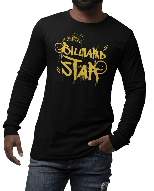 Billiard Star - Custom Long Sleeve Tee - BFLY BILLIARDS