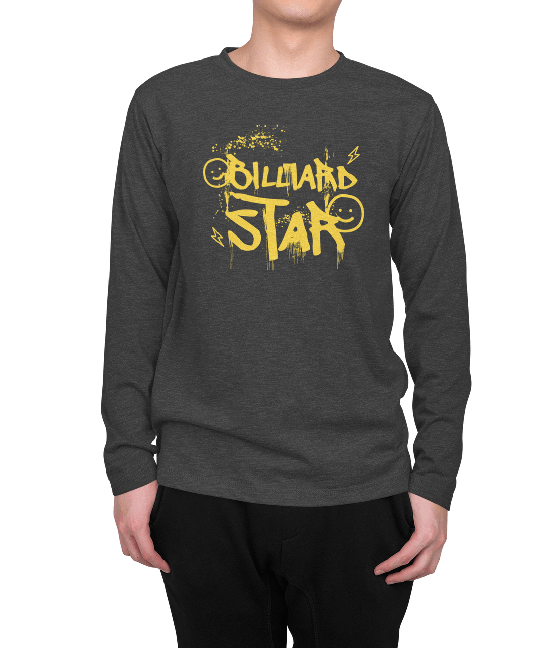 Billiard Star - Custom Long Sleeve Tee - BFLY BILLIARDS