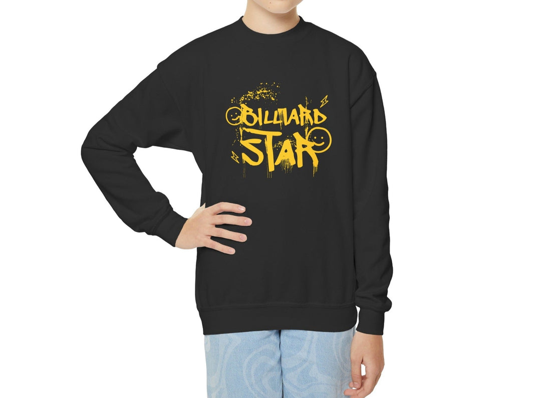 Billiard Star - Youth Crewneck Sweatshirt - BFLY BILLIARDS