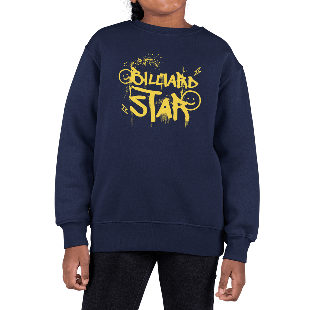 Billiard Star - Youth Crewneck Sweatshirt - BFLY BILLIARDS