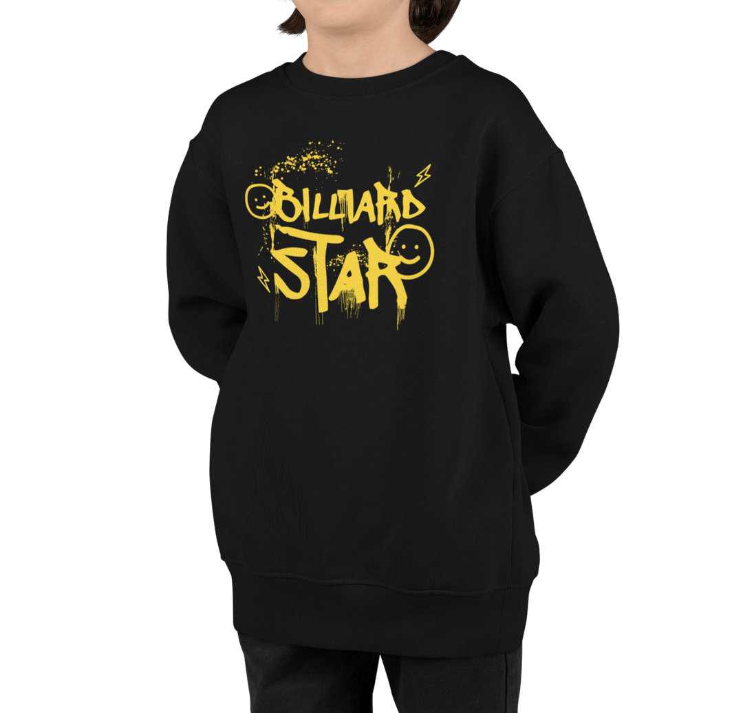 Billiard Star - Youth Crewneck Sweatshirt - BFLY BILLIARDS