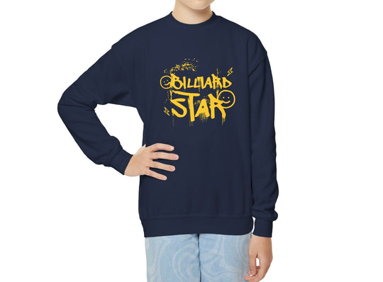 Billiard Star - Youth Crewneck Sweatshirt - BFLY BILLIARDS