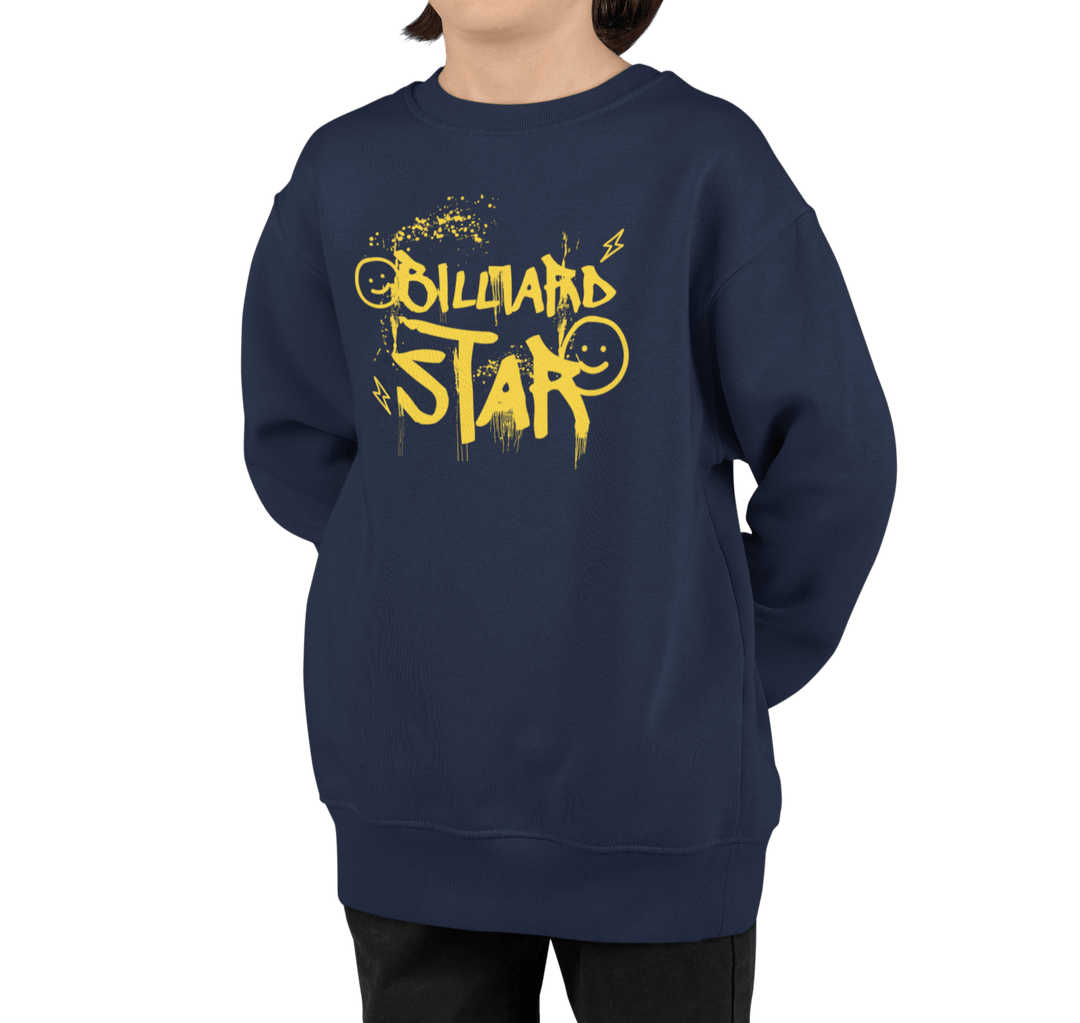 Billiard Star - Youth Crewneck Sweatshirt - BFLY BILLIARDS