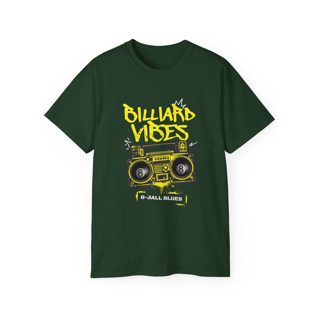 Billiard Vibes Radio - 8 - Ball Blues - Unisex Cotton T-Shirt - BFLY BILLIARDS