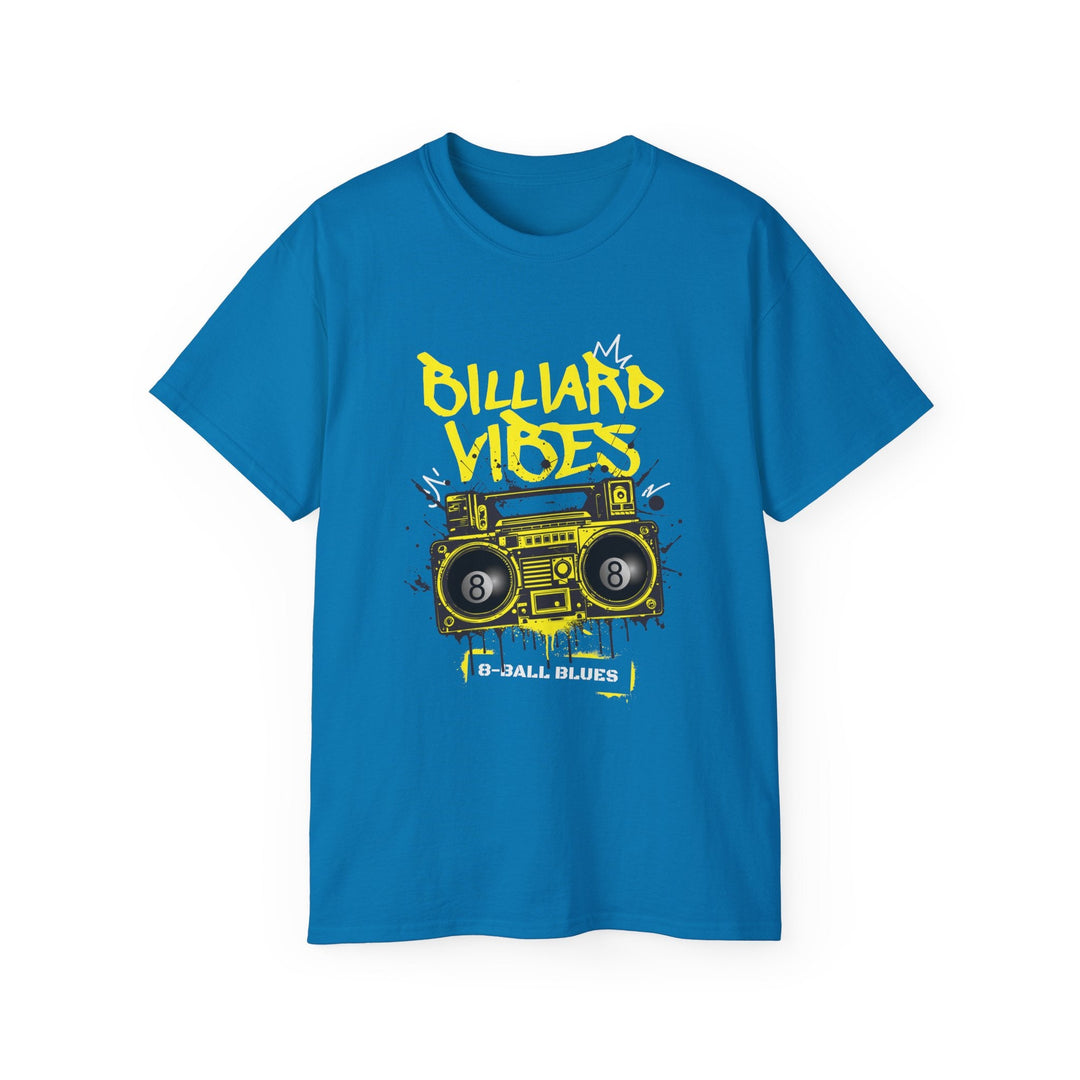 Billiard Vibes Radio - 8 - Ball Blues - Unisex Cotton T-Shirt - BFLY BILLIARDS