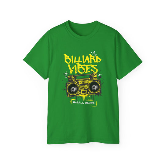 Billiard Vibes Radio - 8 - Ball Blues - Unisex Cotton T-Shirt - BFLY BILLIARDS
