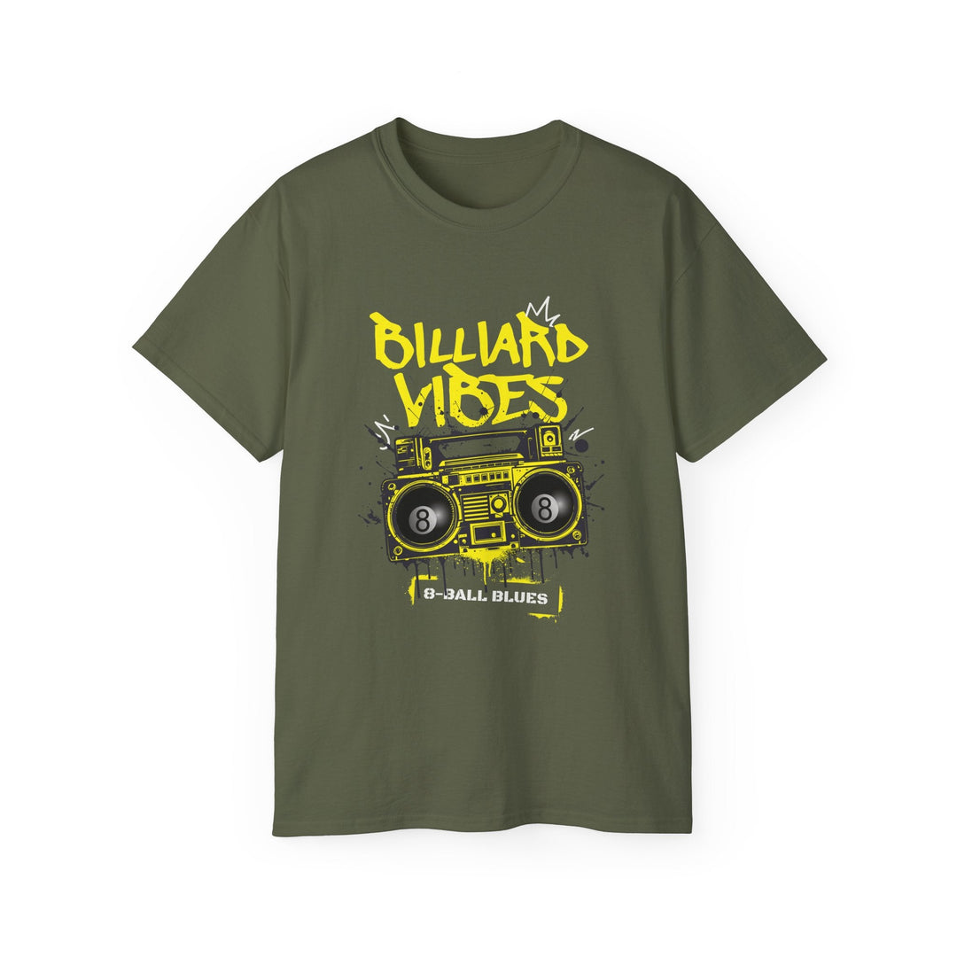 Billiard Vibes Radio - 8 - Ball Blues - Unisex Cotton T-Shirt - BFLY BILLIARDS
