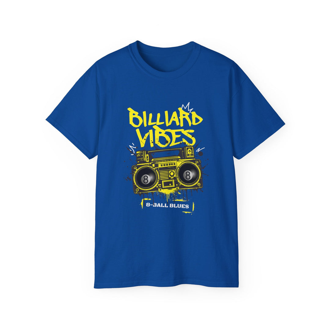 Billiard Vibes Radio - 8 - Ball Blues - Unisex Cotton T-Shirt - BFLY BILLIARDS