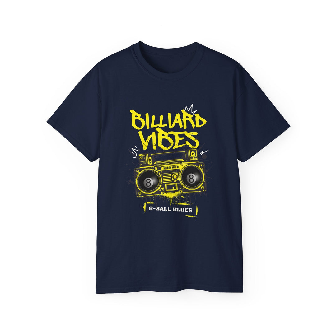 Billiard Vibes Radio - 8 - Ball Blues - Unisex Cotton T-Shirt - BFLY BILLIARDS