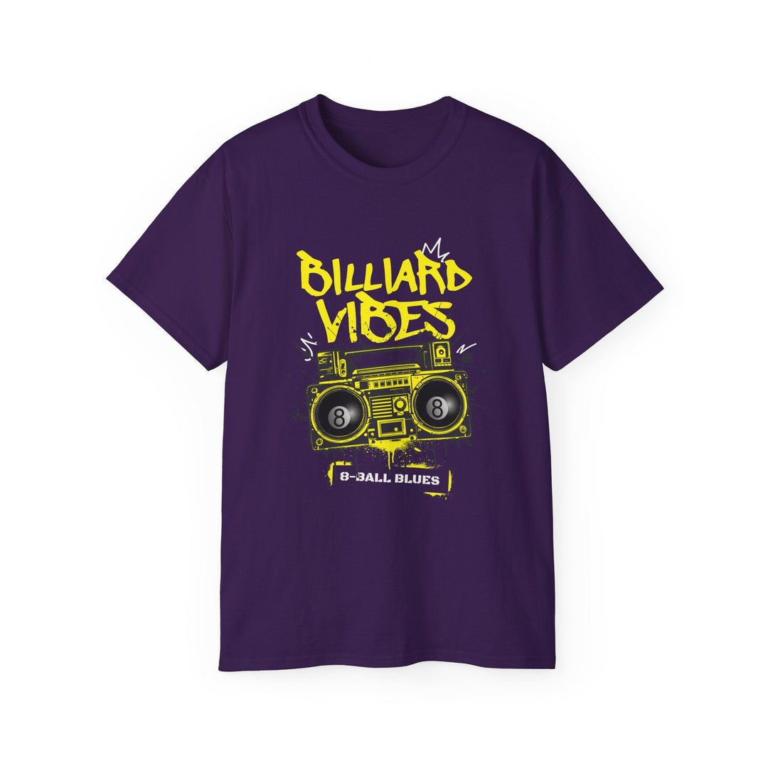 Billiard Vibes Radio - 8 - Ball Blues - Unisex Cotton T-Shirt - BFLY BILLIARDS