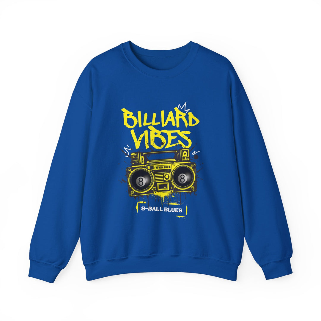 Billiard Vibes Radio - 8 - Ball Blues - Unisex Crewneck Sweatshirt - BFLY BILLIARDS