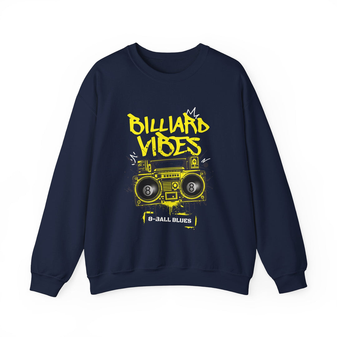 Billiard Vibes Radio - 8 - Ball Blues - Unisex Crewneck Sweatshirt - BFLY BILLIARDS