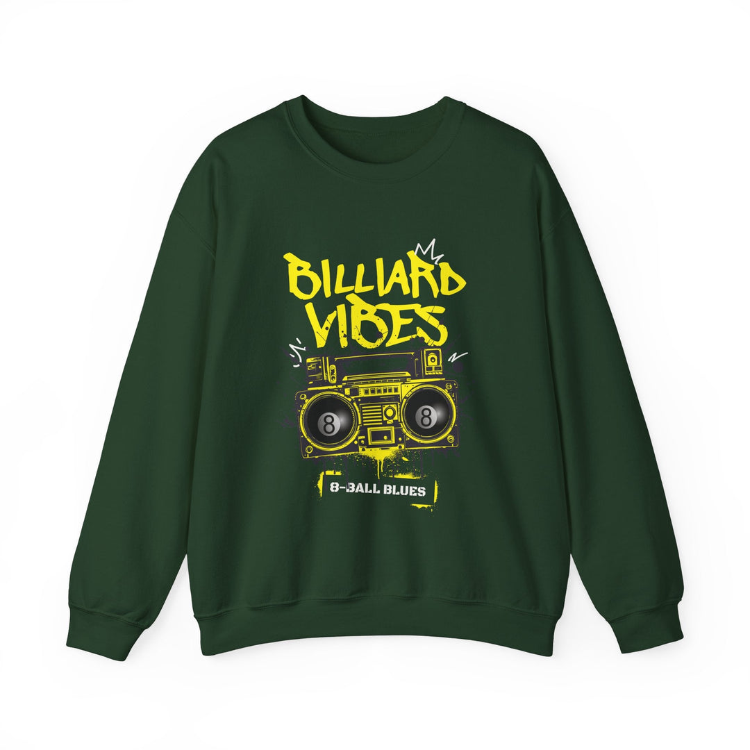 Billiard Vibes Radio - 8 - Ball Blues - Unisex Crewneck Sweatshirt - BFLY BILLIARDS