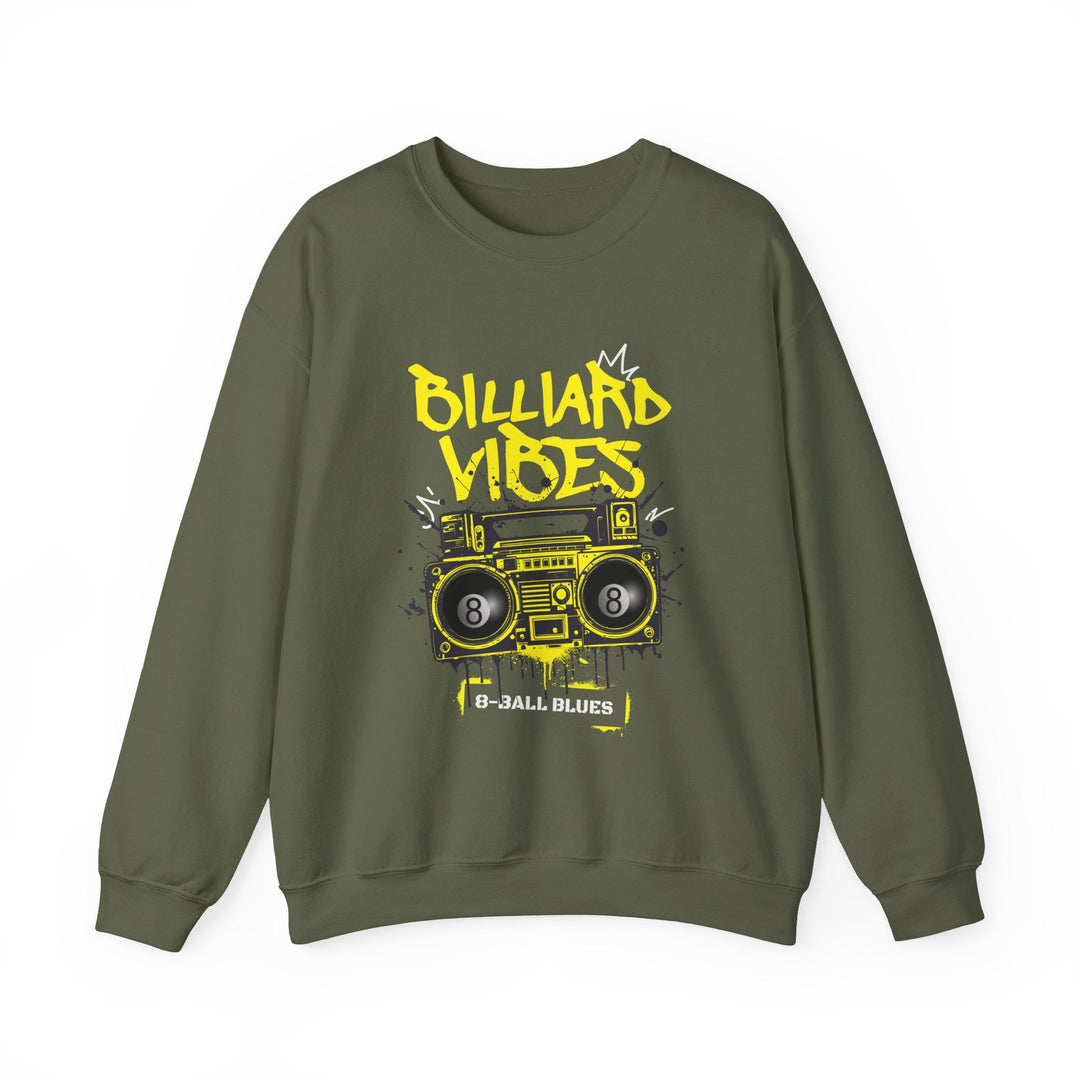 Billiard Vibes Radio - 8 - Ball Blues - Unisex Crewneck Sweatshirt - BFLY BILLIARDS