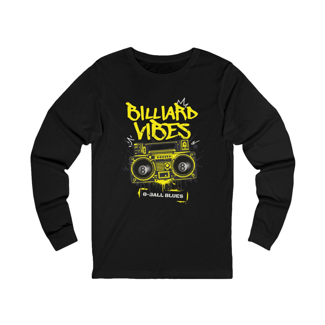 Billiard Vibes Radio - 8 - Ball Blues - Unisex Long Sleeve Tee - BFLY BILLIARDS