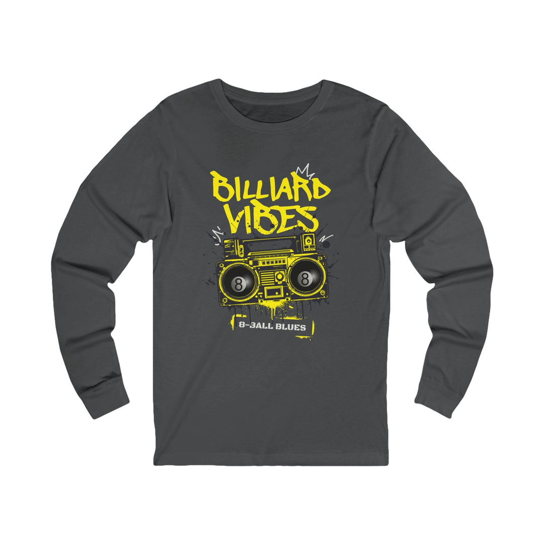 Billiard Vibes Radio - 8 - Ball Blues - Unisex Long Sleeve Tee - BFLY BILLIARDS