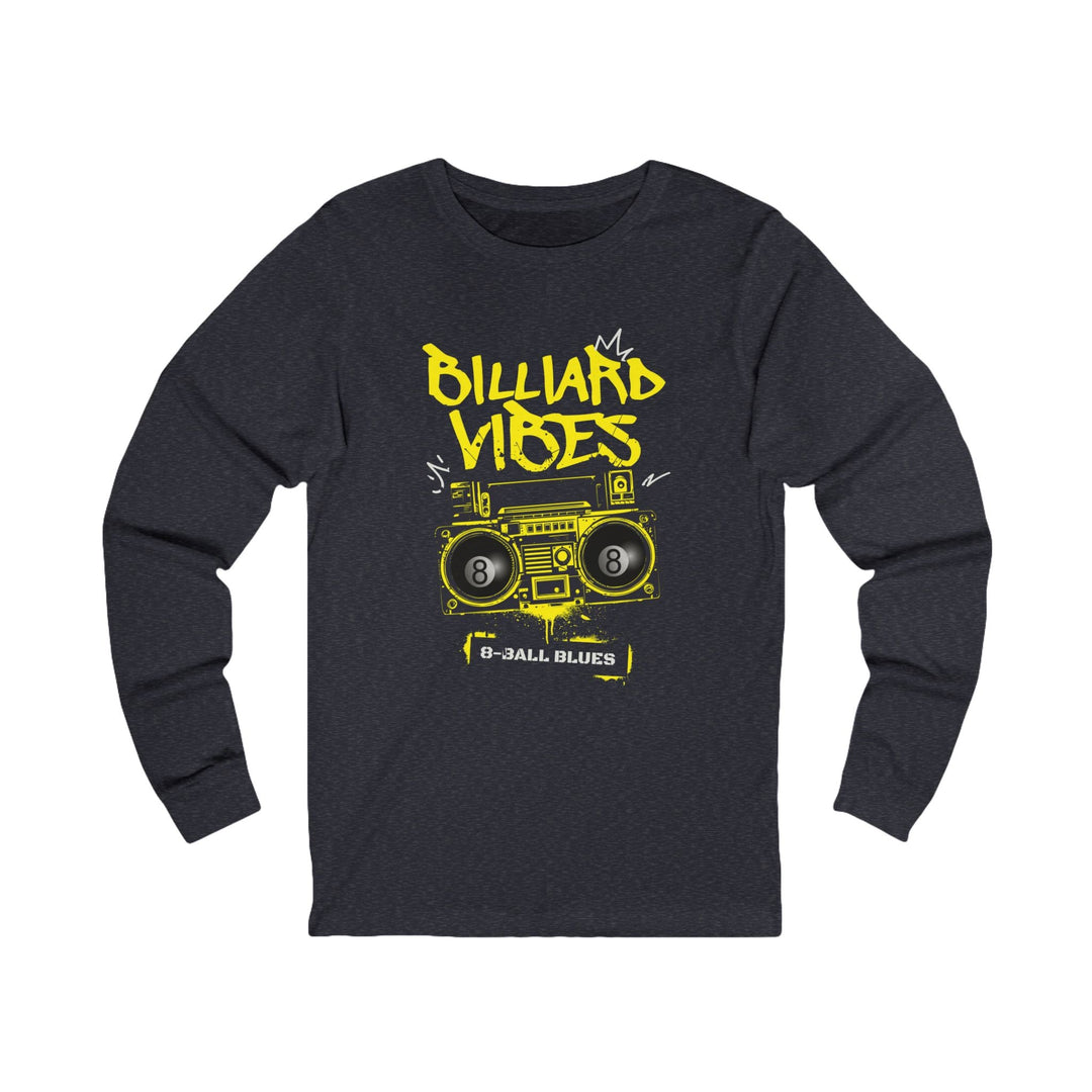 Billiard Vibes Radio - 8 - Ball Blues - Unisex Long Sleeve Tee - BFLY BILLIARDS