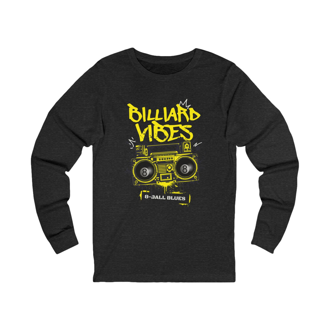 Billiard Vibes Radio - 8 - Ball Blues - Unisex Long Sleeve Tee - BFLY BILLIARDS