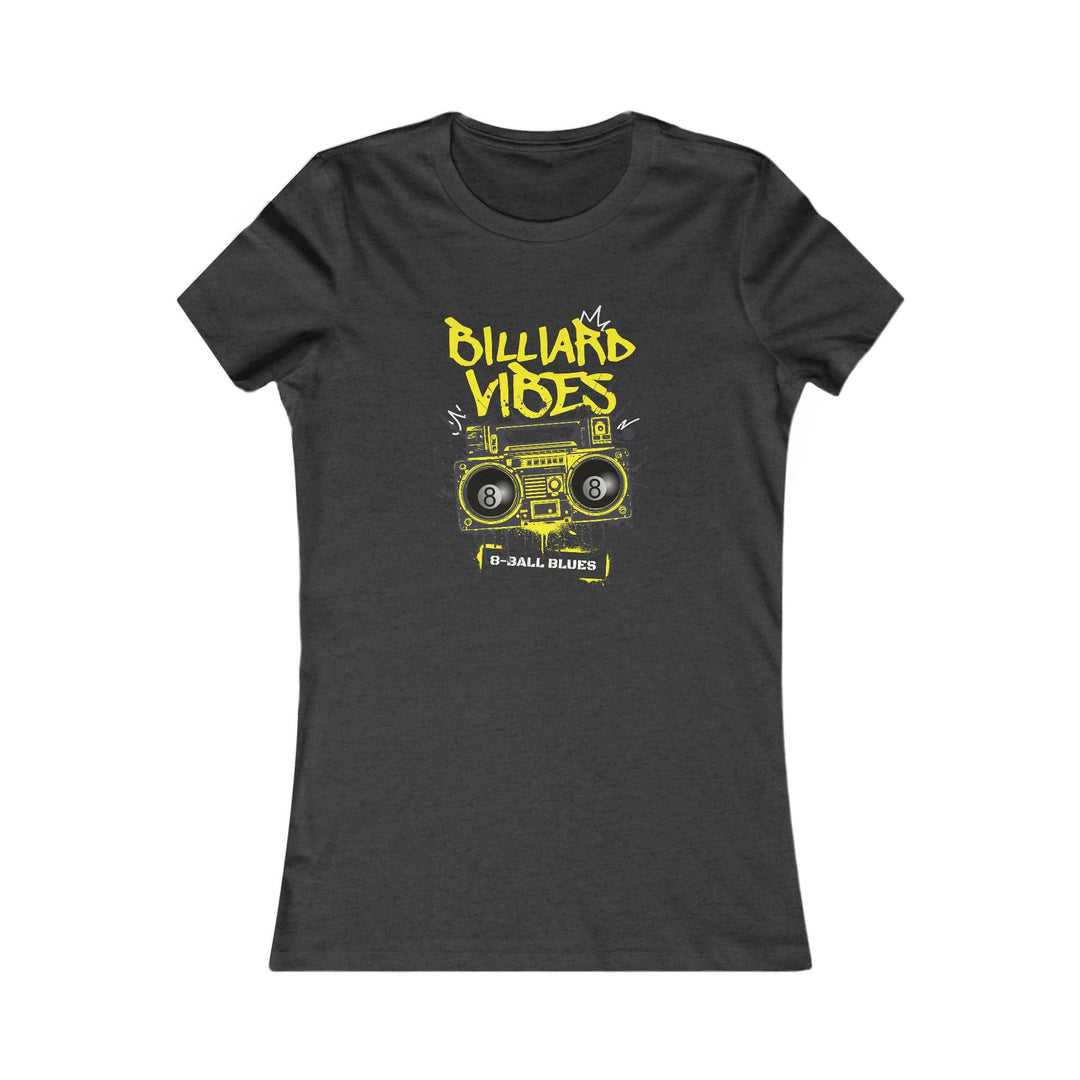 Billiard Vibes Radio - 8 - Ball Blues - Women's Fitted Tee - BFLY BILLIARDS
