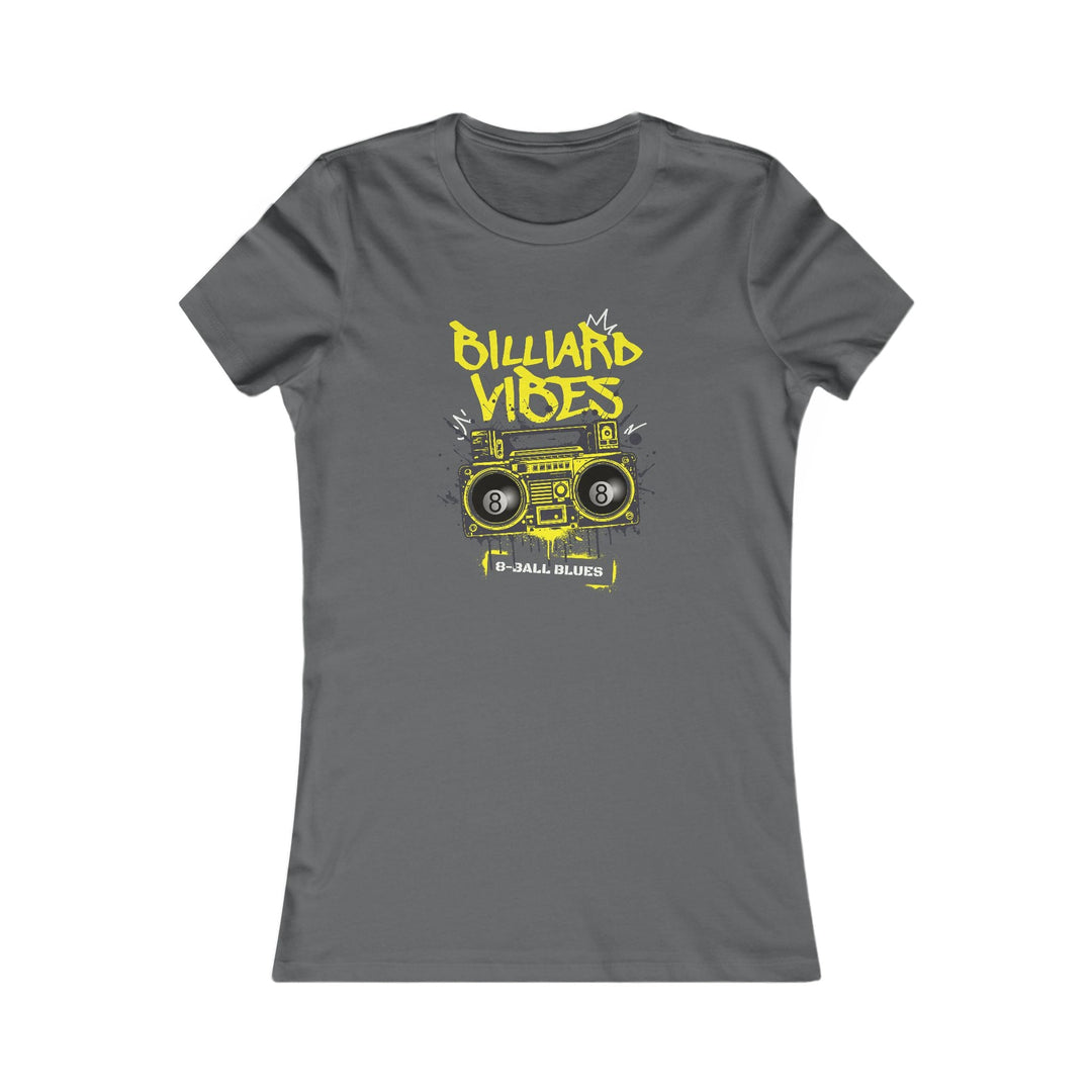 Billiard Vibes Radio - 8 - Ball Blues - Women's Fitted Tee - BFLY BILLIARDS