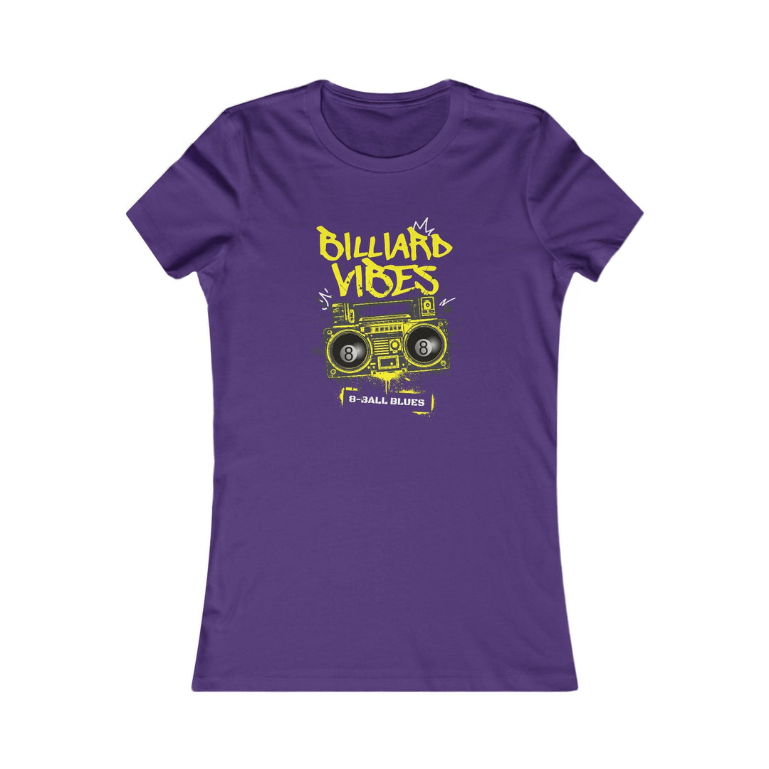 Billiard Vibes Radio - 8 - Ball Blues - Women's Fitted Tee - BFLY BILLIARDS