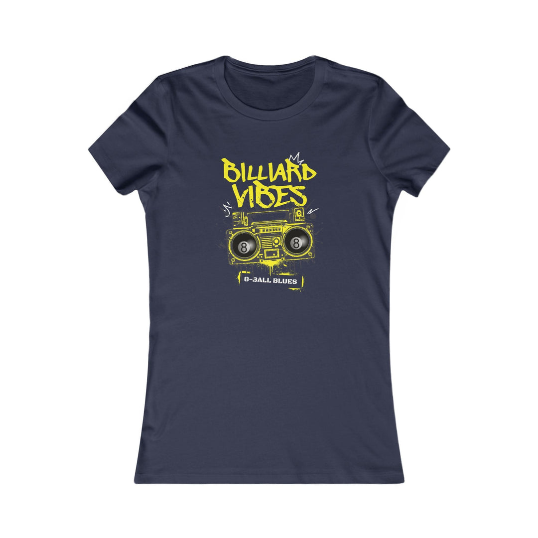 Billiard Vibes Radio - 8 - Ball Blues - Women's Fitted Tee - BFLY BILLIARDS