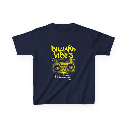 Billiard Vibes Radio - 8 - Ball Blues - Youth Cotton Tee - BFLY BILLIARDS