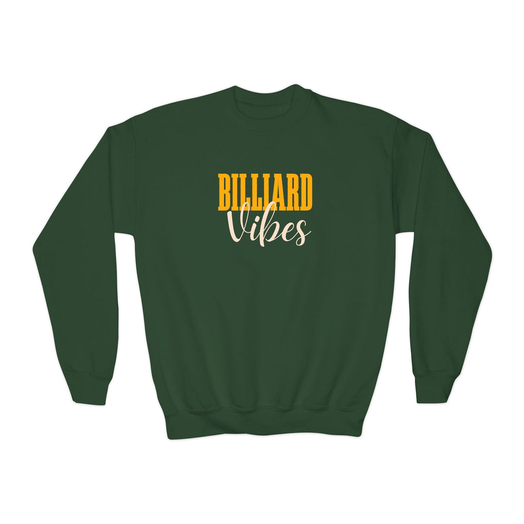 Billiard Vibes - Unisex Youth Crewneck Sweatshirt - BFLY BILLIARDS
