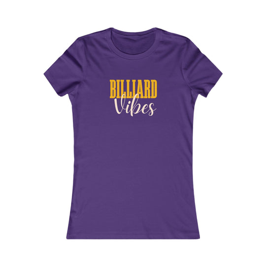 Billiard Vibes - Women's Fitted Tee - BFLY BILLIARDS