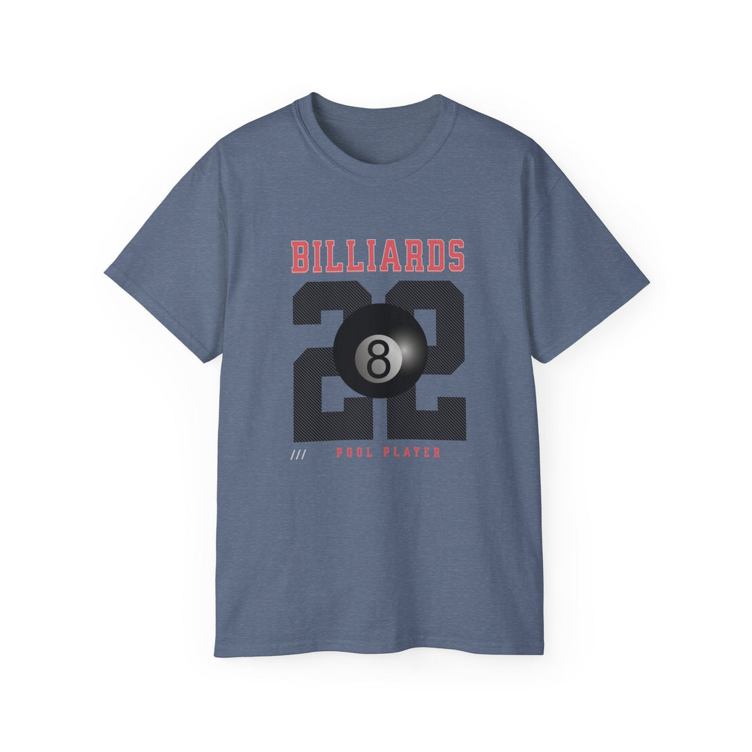 Billiards - 22 - Pool Player - Unisex Cotton T-Shirt - BFLY BILLIARDS