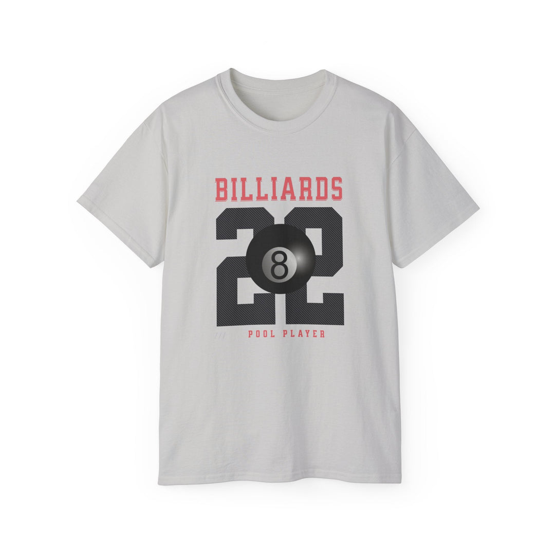 Billiards - 22 - Pool Player - Unisex Cotton T-Shirt - BFLY BILLIARDS