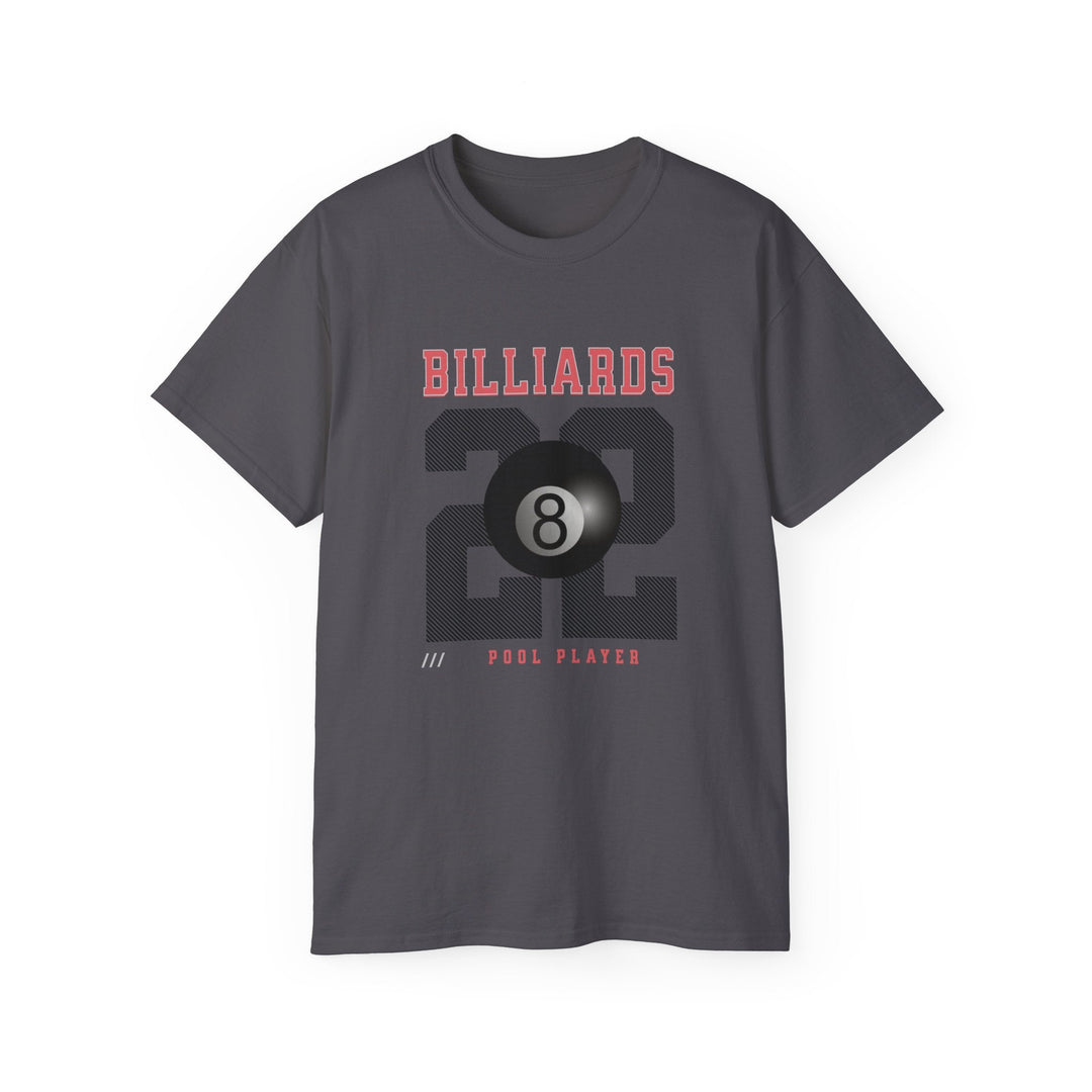 Billiards - 22 - Pool Player - Unisex Cotton T-Shirt - BFLY BILLIARDS