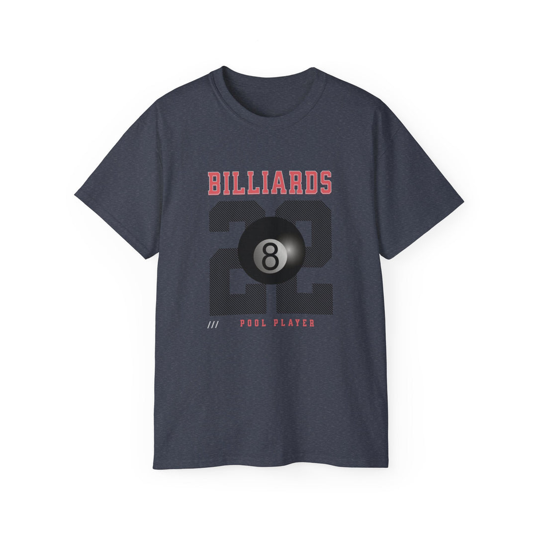 Billiards - 22 - Pool Player - Unisex Cotton T-Shirt - BFLY BILLIARDS