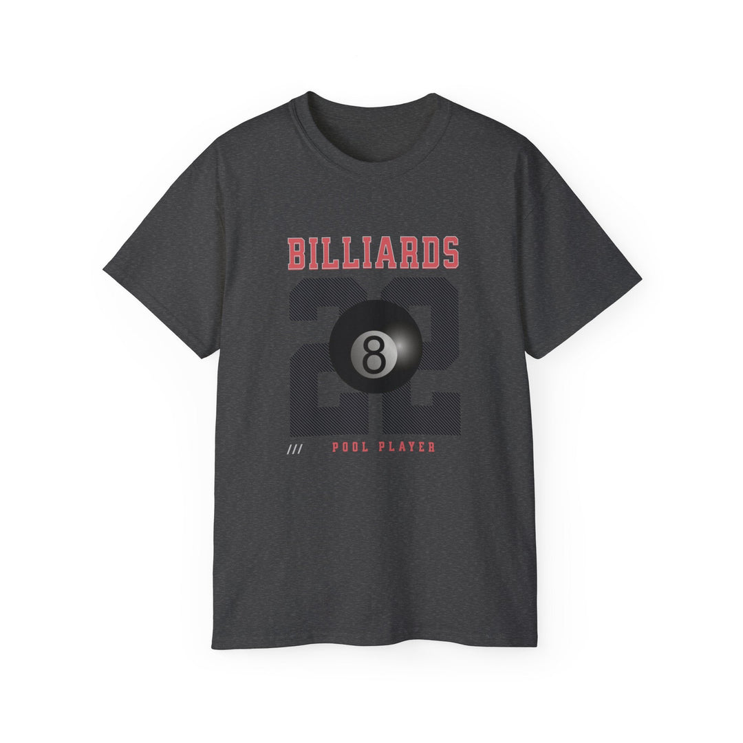 Billiards - 22 - Pool Player - Unisex Cotton T-Shirt - BFLY BILLIARDS