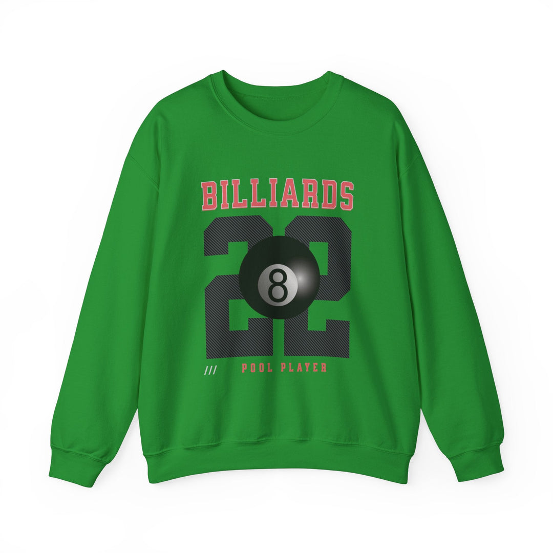 Billiards - 22 - Pool Player - Unisex Crewneck Sweatshirt - BFLY BILLIARDS
