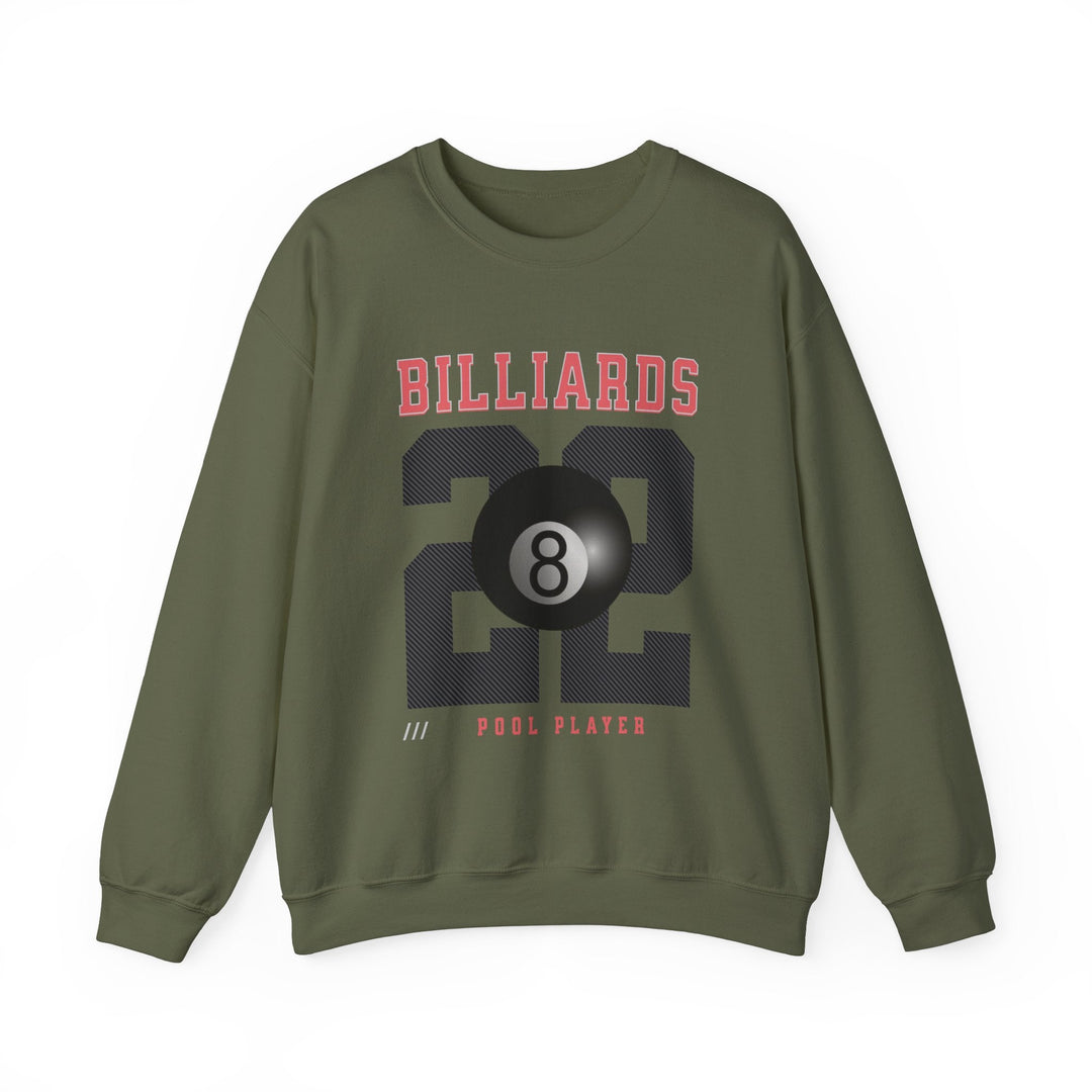 Billiards - 22 - Pool Player - Unisex Crewneck Sweatshirt - BFLY BILLIARDS