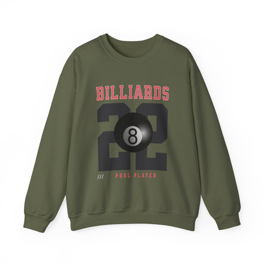 Billiards - 22 - Pool Player - Unisex Crewneck Sweatshirt - BFLY BILLIARDS