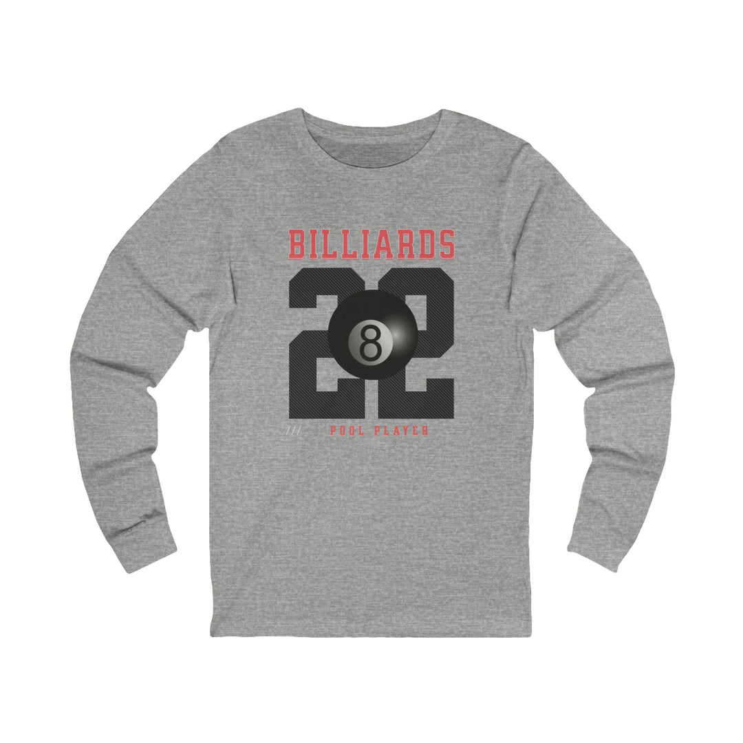 Billiards - 22 - Pool Player - Unisex Long Sleeve Tee - BFLY BILLIARDS