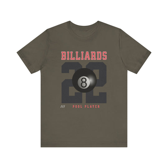 Billiards - 22 - Pool Player - Unisex Softstyle Tee - BFLY BILLIARDS