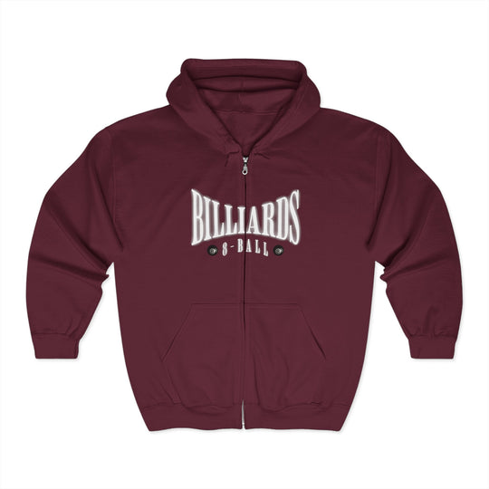 Billiards - 8 Ball - Full Zip Hoodie - BFLY BILLIARDS