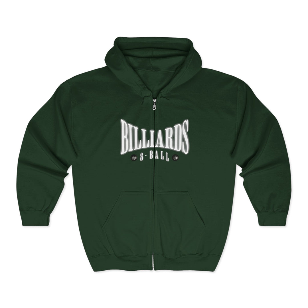 Billiards - 8 Ball - Full Zip Hoodie - BFLY BILLIARDS