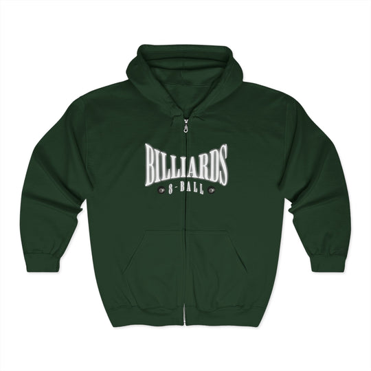 Billiards - 8 Ball - Full Zip Hoodie - BFLY BILLIARDS